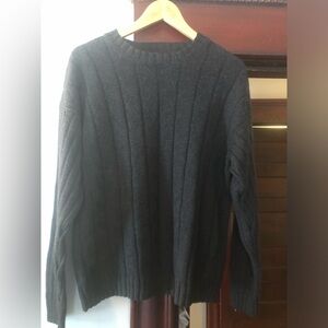 Towncraft Men's Black Cable Knit Sweater